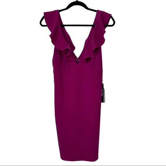 NWT Jump Apparel from Nordstrom Magenta Flirty Dress - Picture 3 of 9